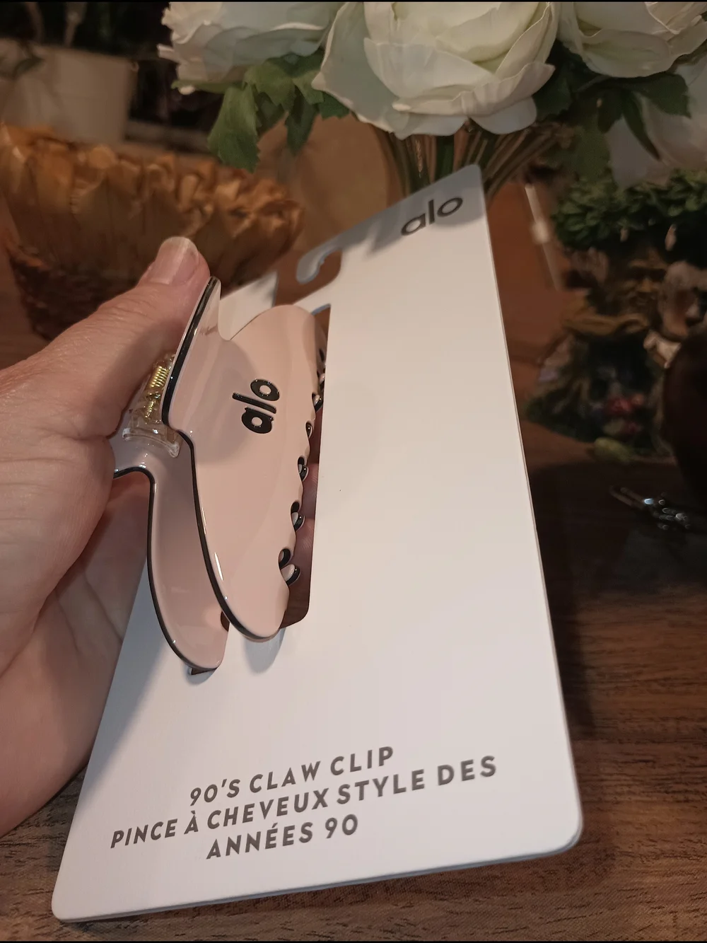 ALO Yoga Blush Pink Claw Hair Clip
